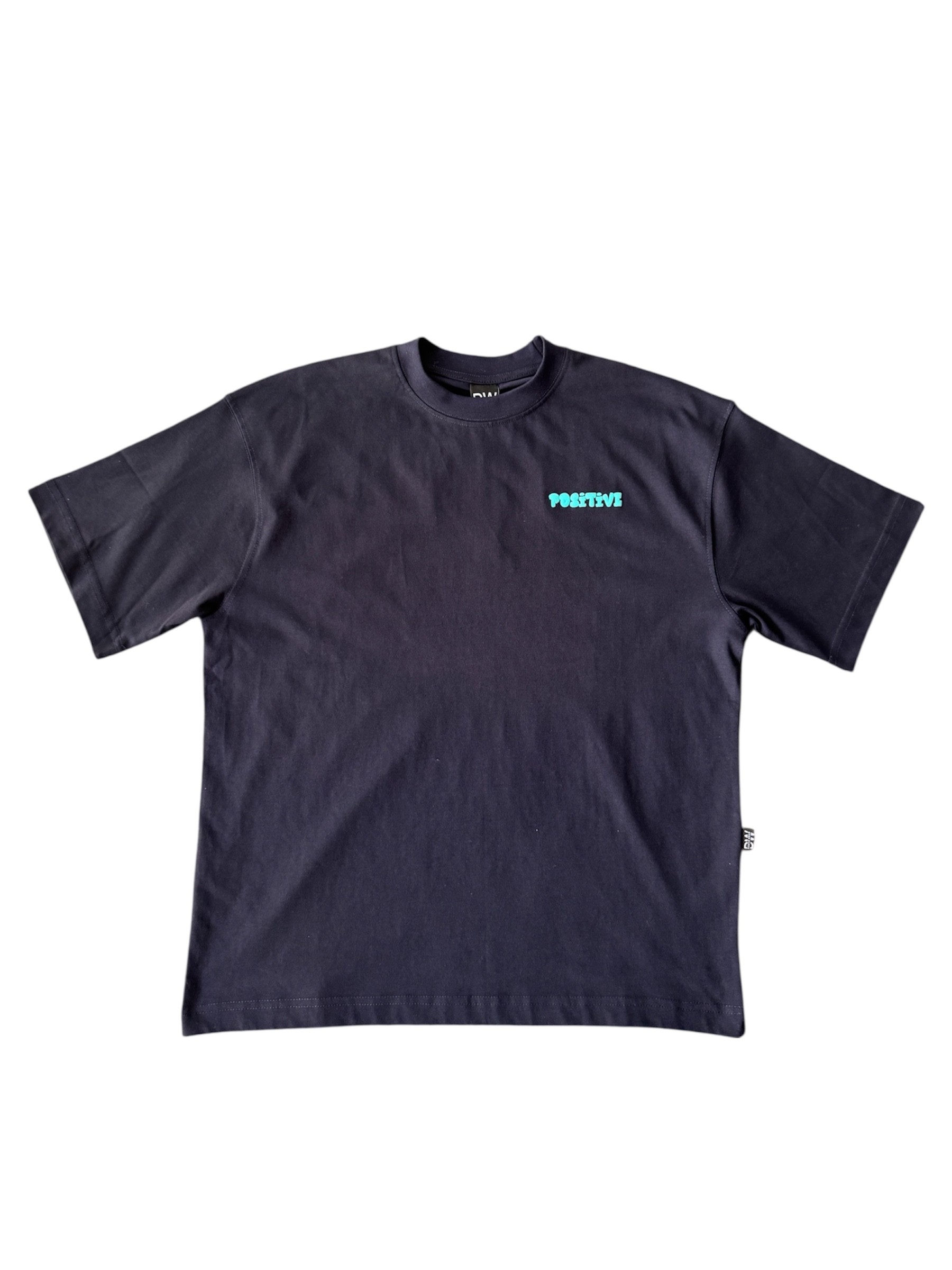 SİYAH POSITIVE BASKILI TSHIRT