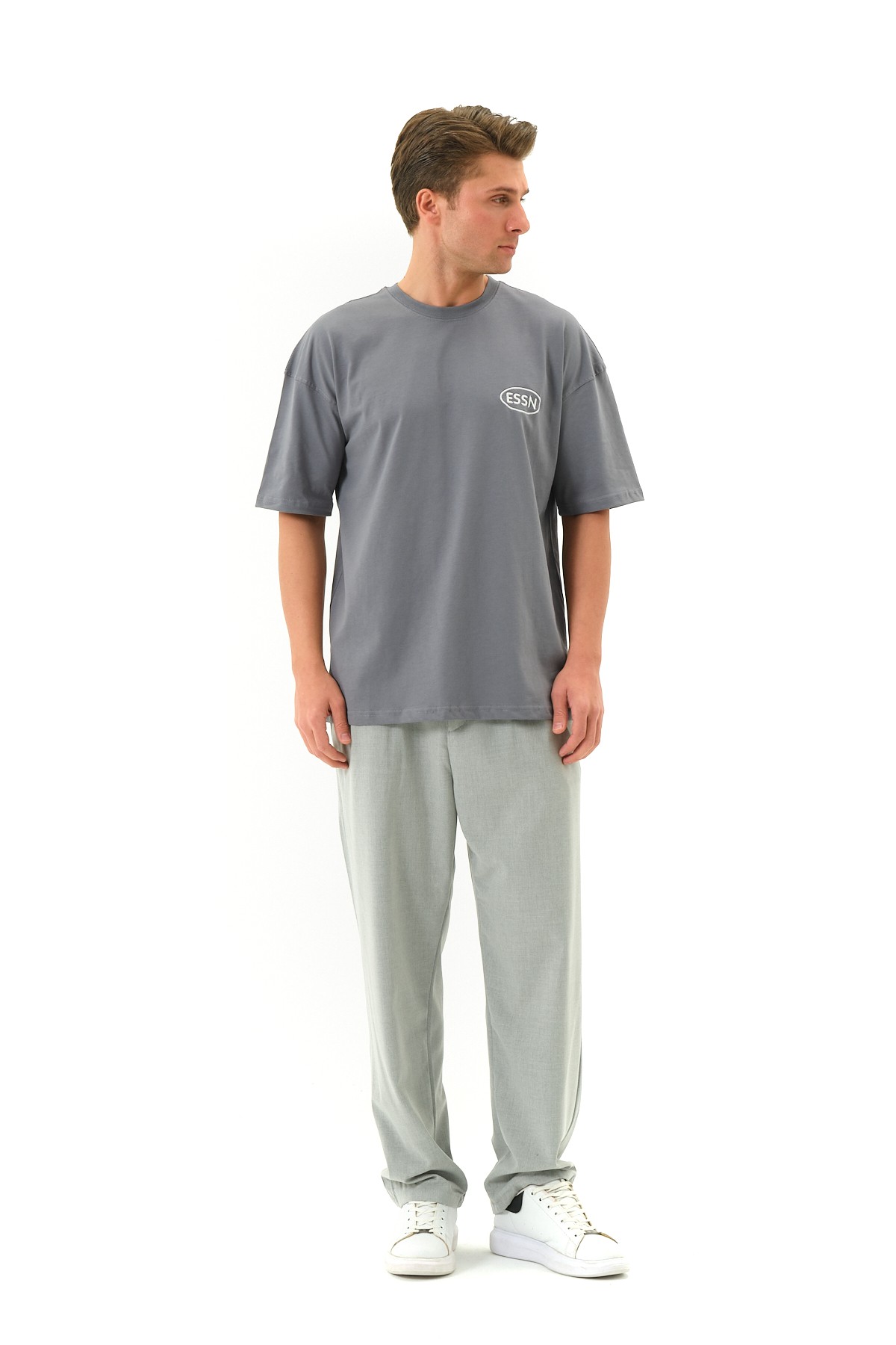 LA Baskılı Oversize T-shirt