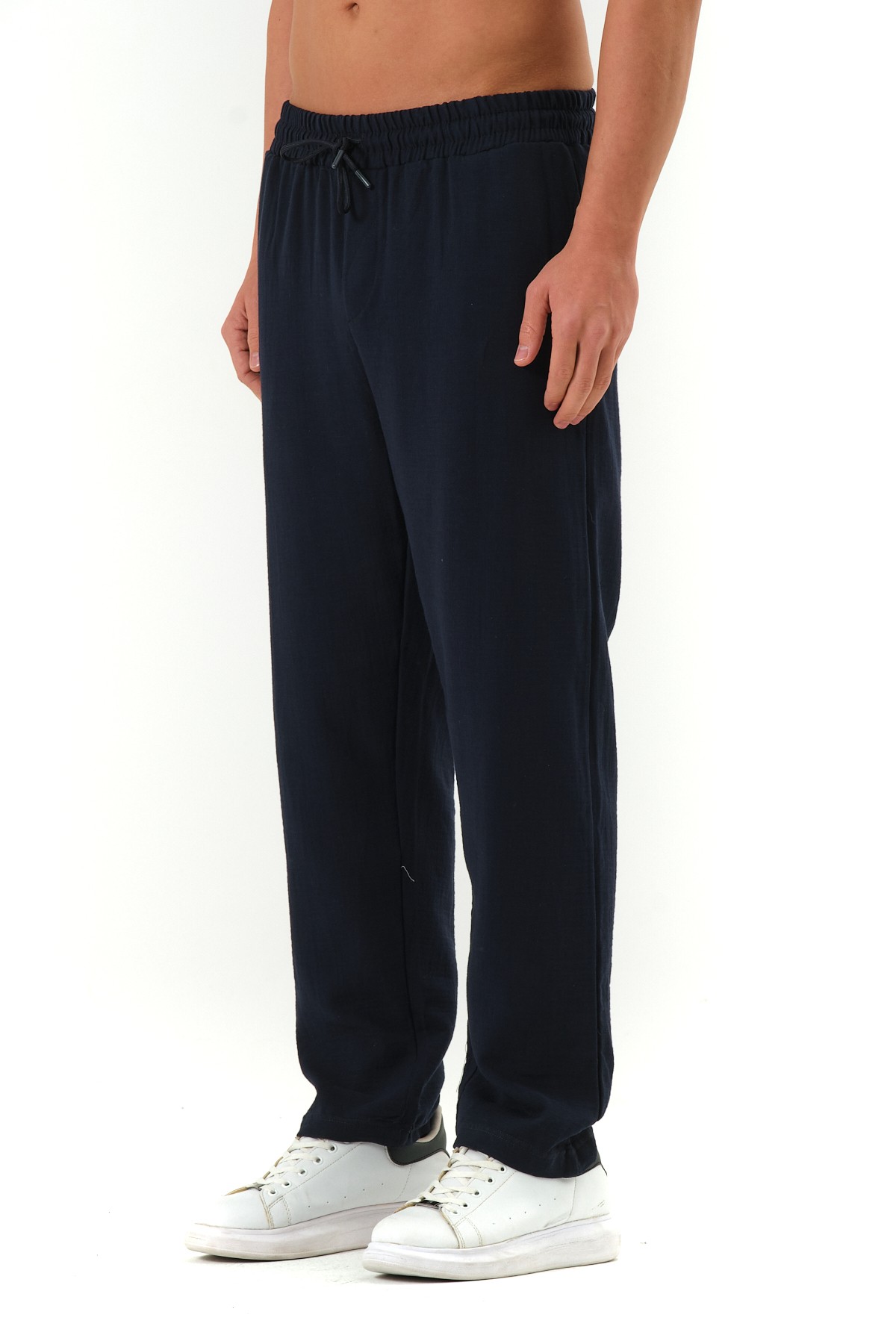 Oversize Keten Pantolon