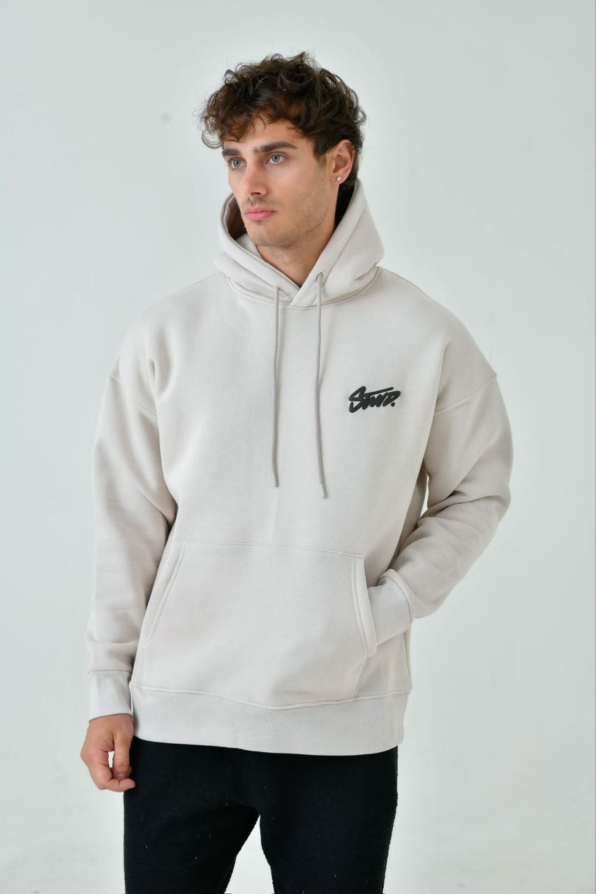 STWD Baskılı Oversize Hoodie