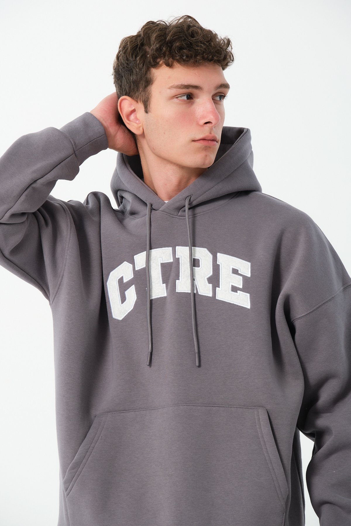 CTRE Oversize Baskılı Hoodie