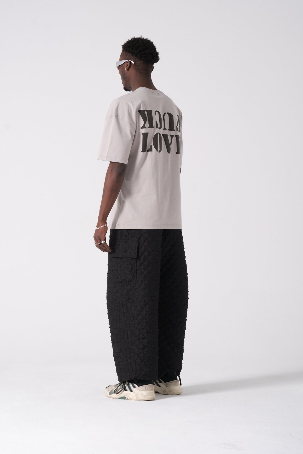 Fck Love Baskılı Oversize T-shirt