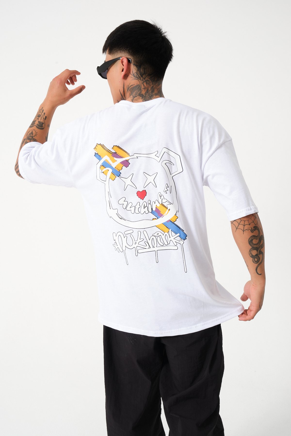 Butterfly Baskılı Oversize T-shirt