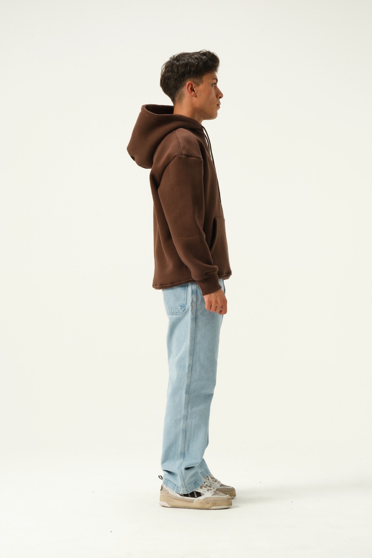 Chasing The Way Baskılı Oversize Hoodie