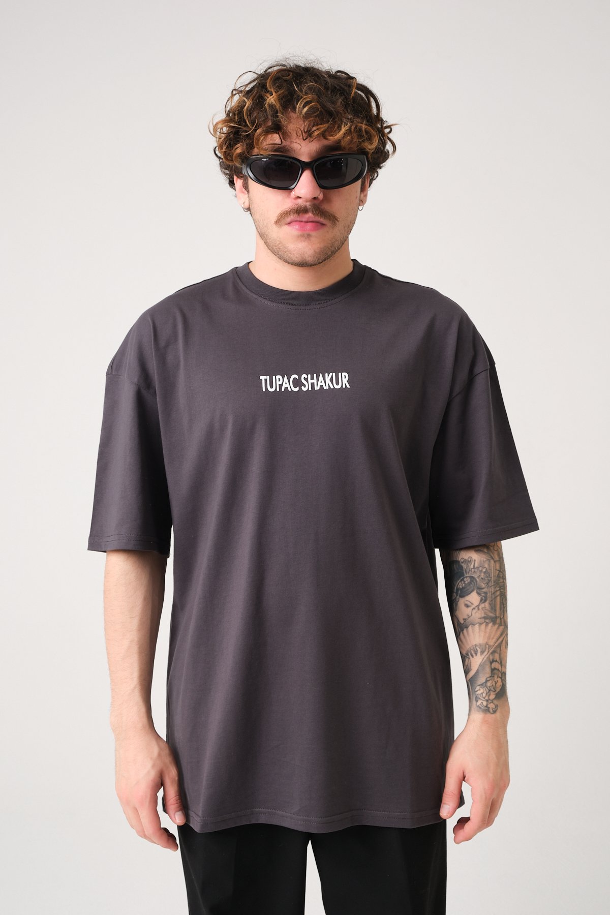 Tupac Shakur Baskılı Oversize T-shirt