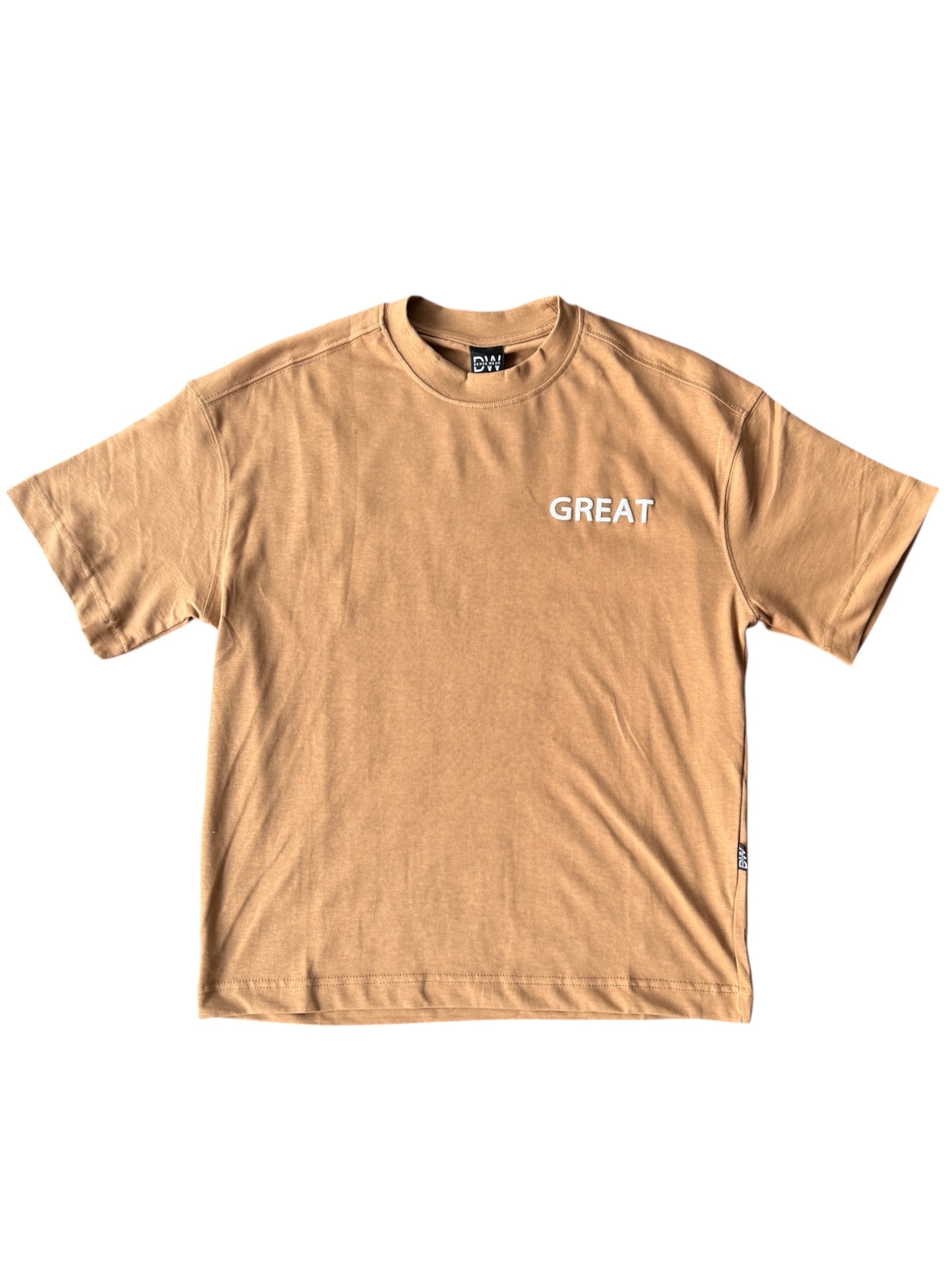 GREAT BASIKILI KAHVRENGİ TSHIRT