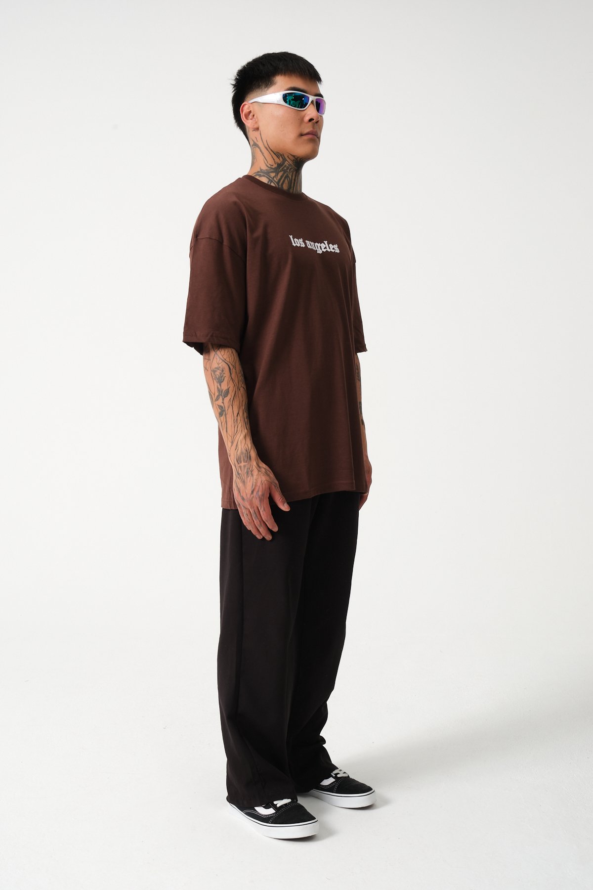 Los Angeles Baskılı Oversize T-shirt