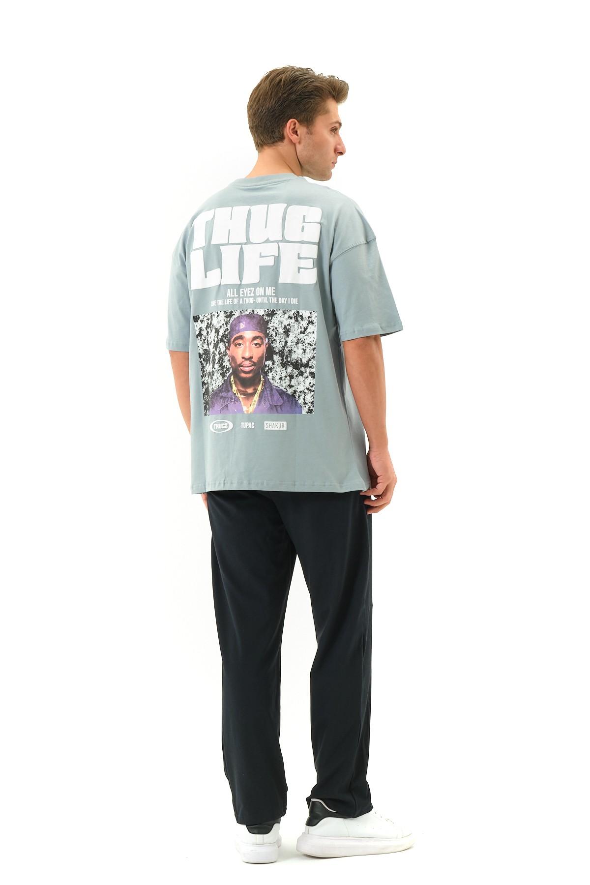 ThugLife Baskılı Oversize T-shirt