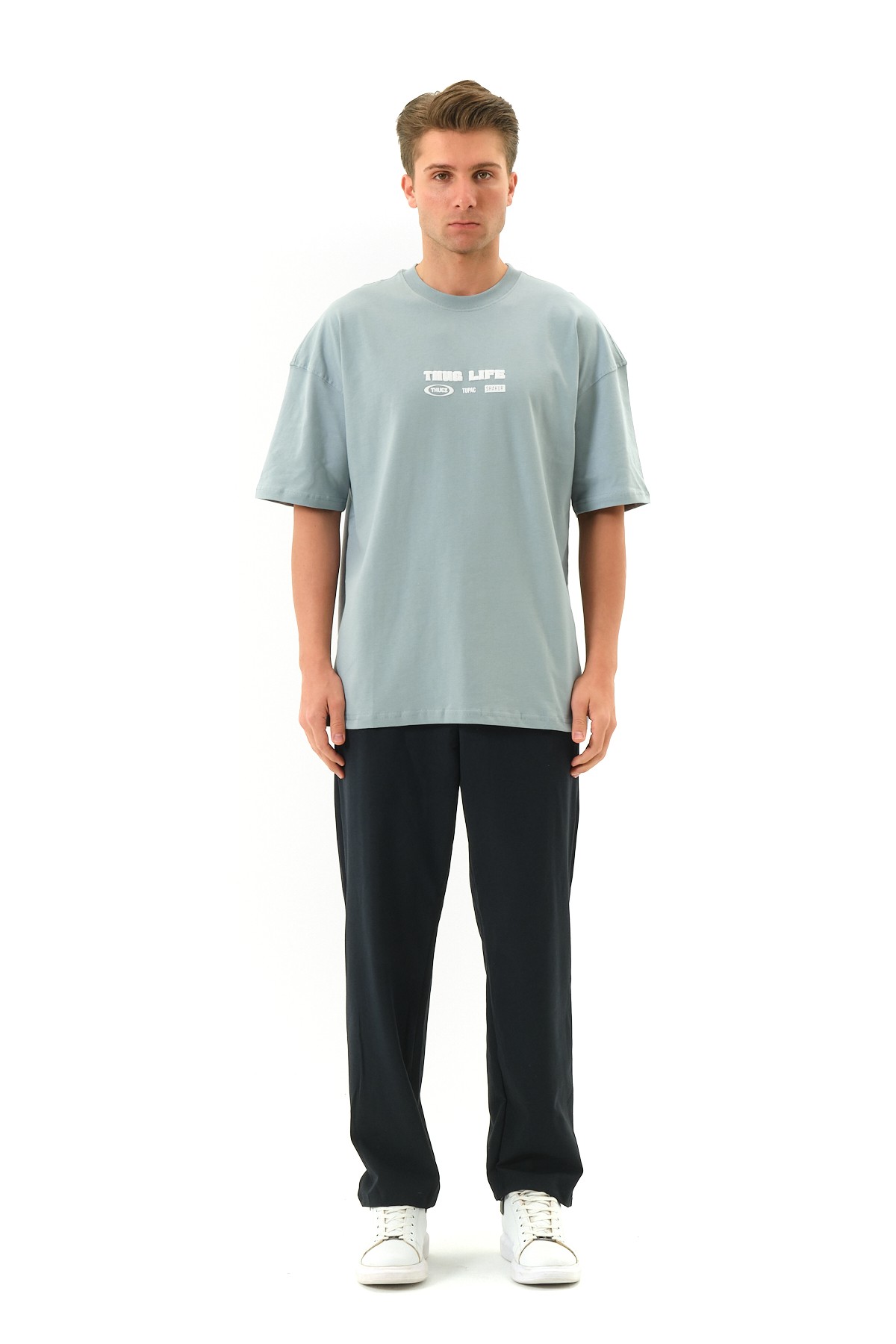 ThugLife Baskılı Oversize T-shirt