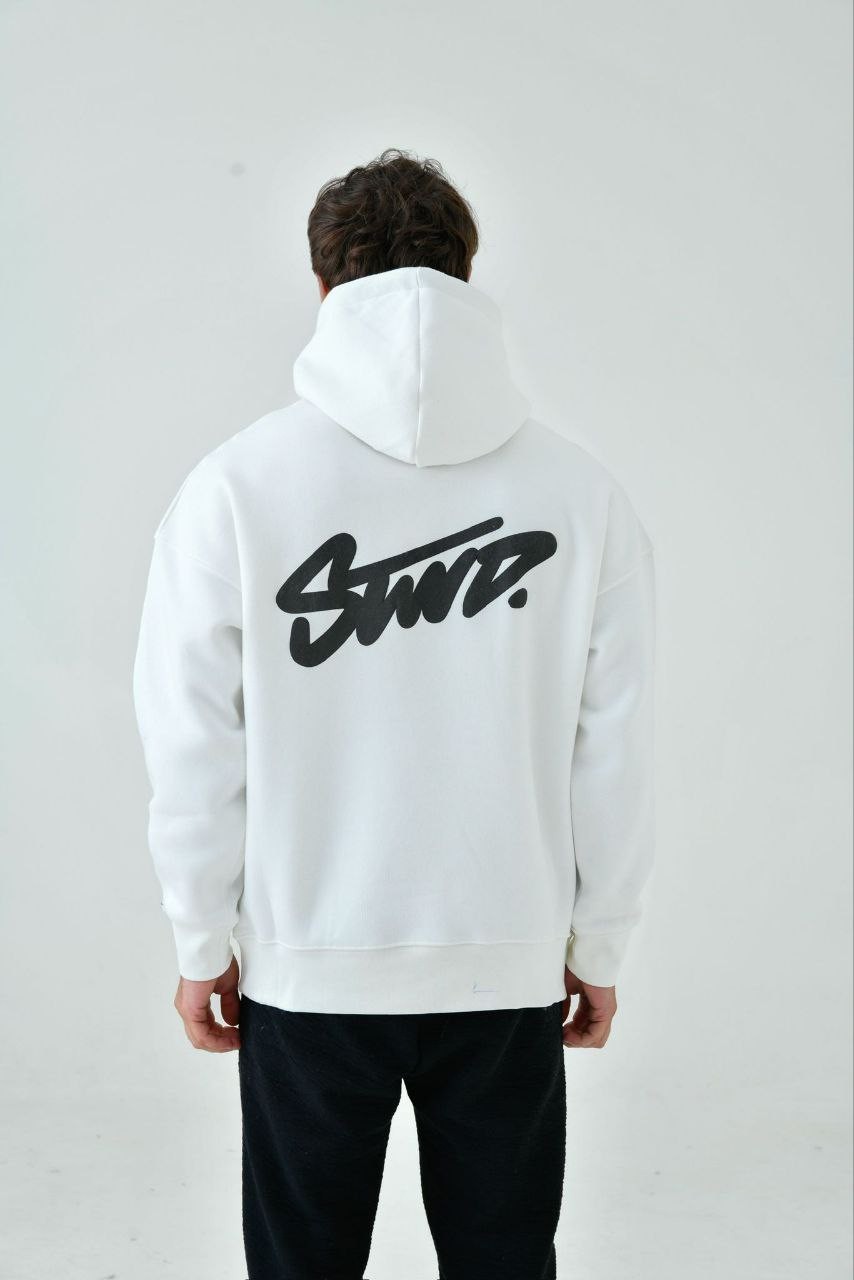 STWD Baskılı Oversize Hoodie