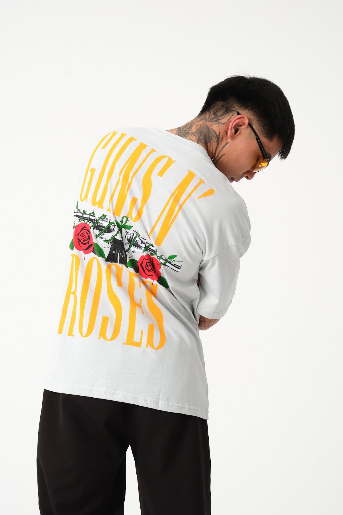 GUNS' ROSES Baskılı T-shirt