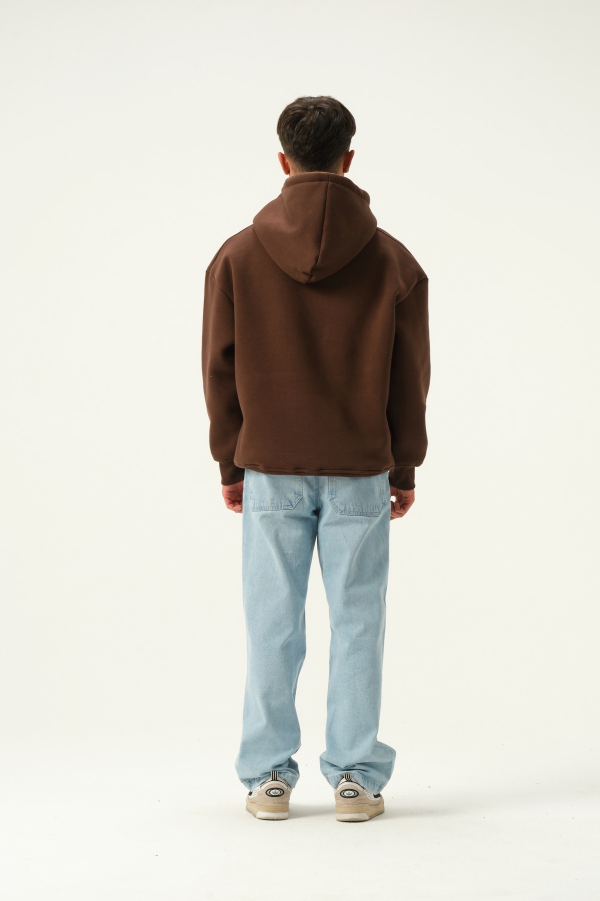 Chasing The Way Baskılı Oversize Hoodie