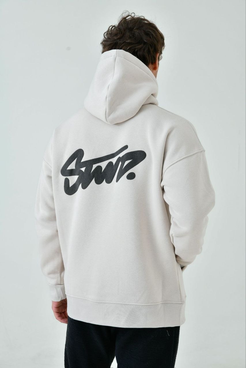 STWD Baskılı Oversize Hoodie