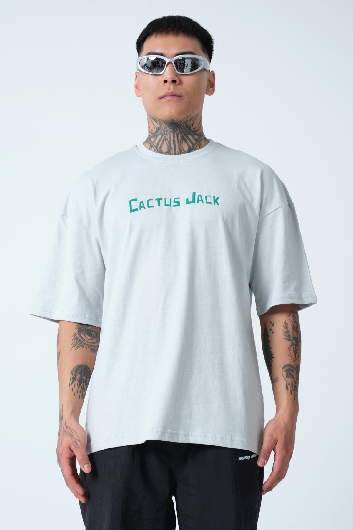 Cactus Jack Baskılı Oversize T-shirt