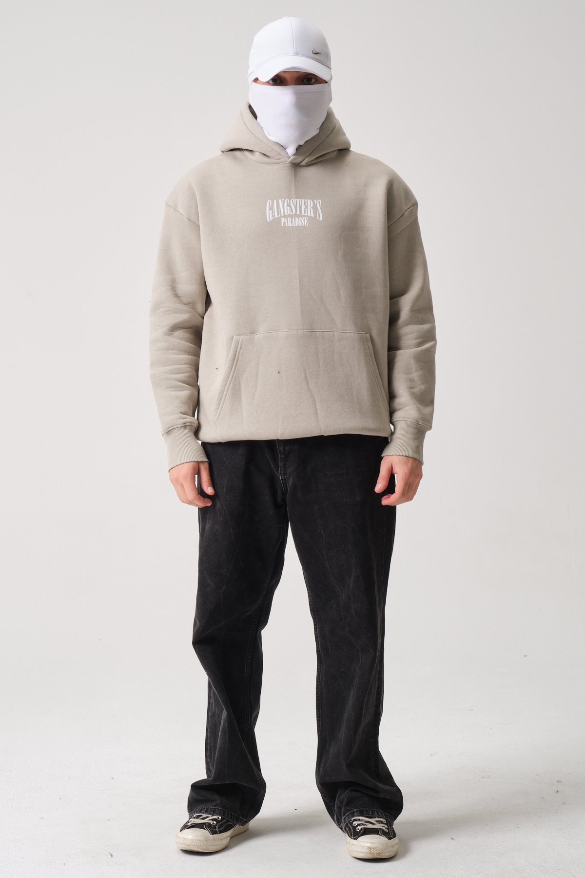 Gangster's Paradise Baskılı Oversize Sweatshirt