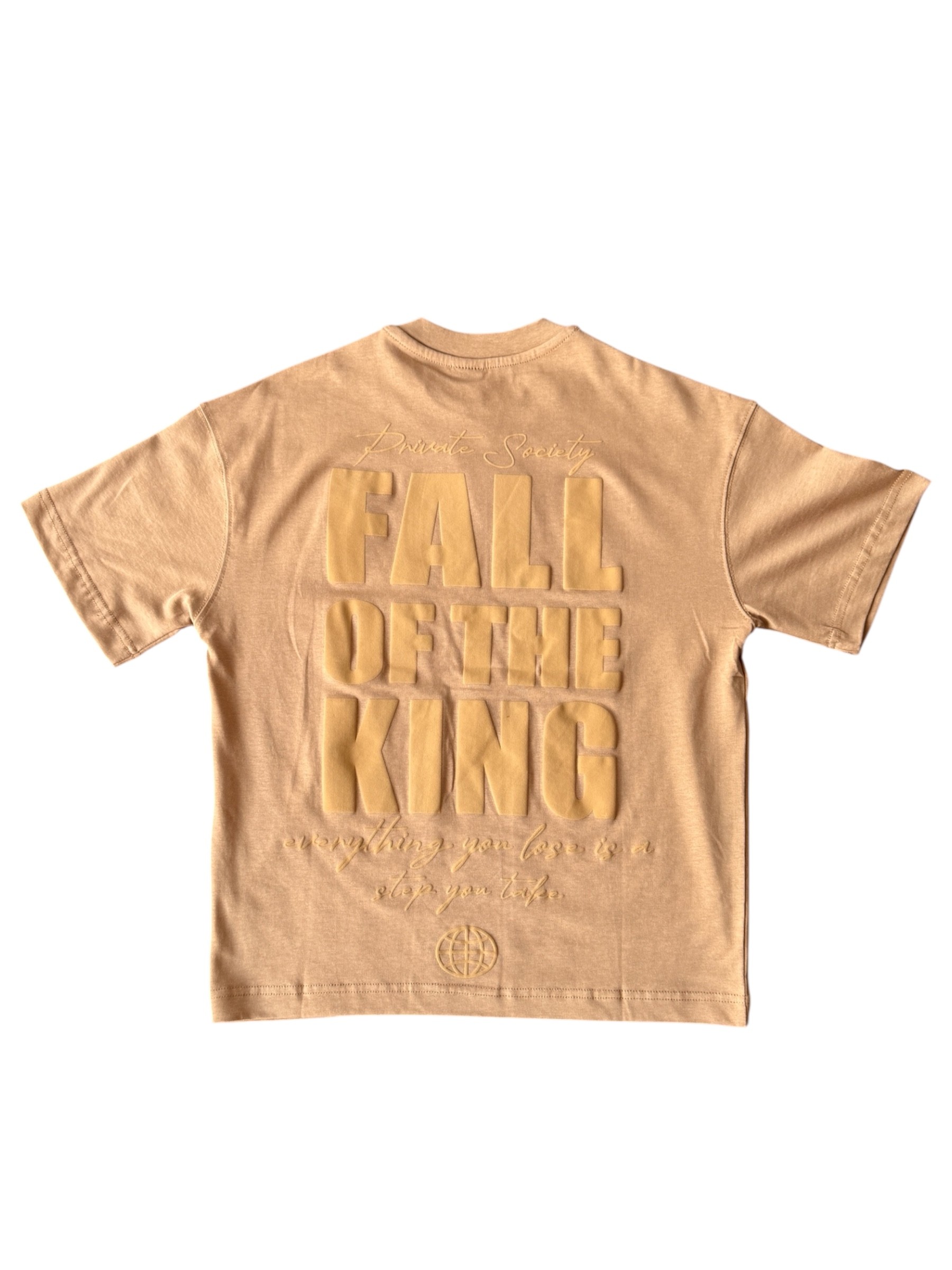 KING BASKILI KAHVRENGİ BASKILI TSHIRT
