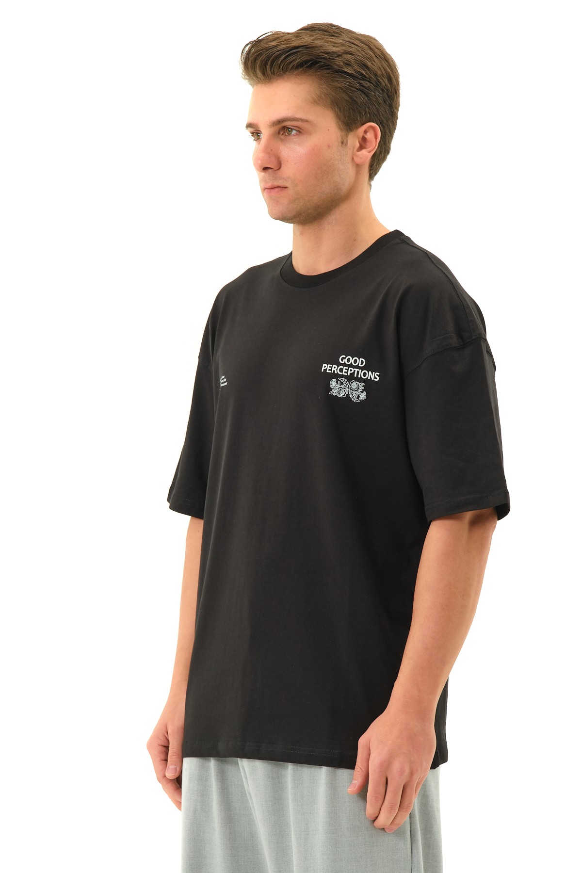 Perception Baskılı Oversize T-shirt