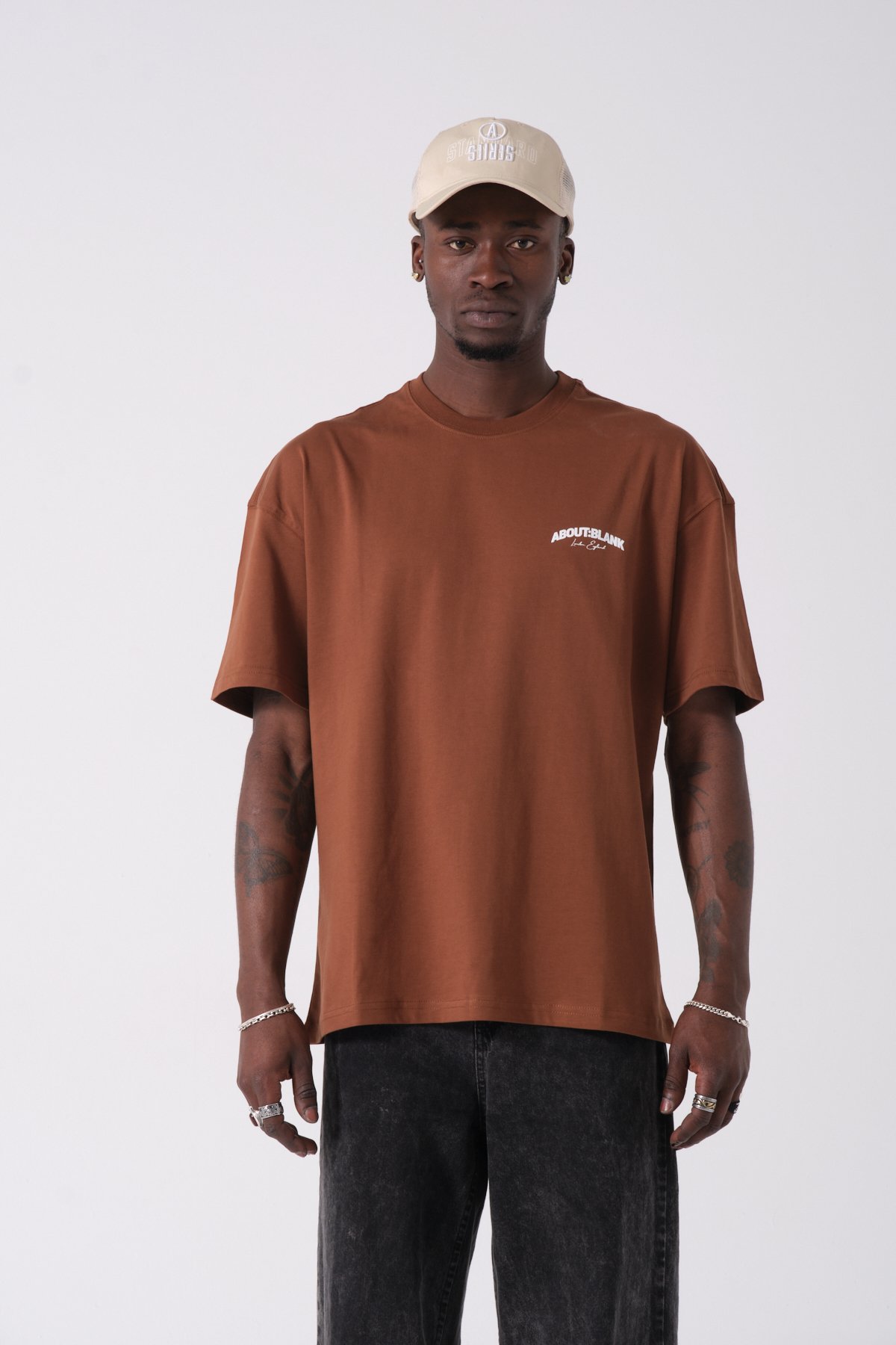 About Blank Baskılı Oversize T-shirt