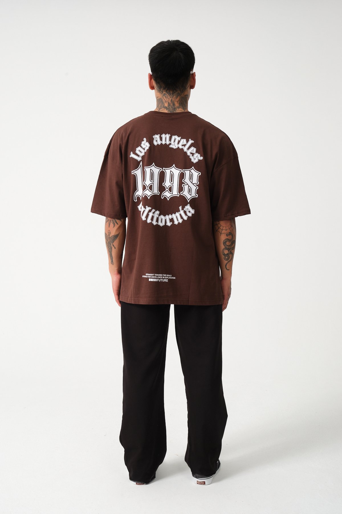 Los Angeles Baskılı Oversize T-shirt