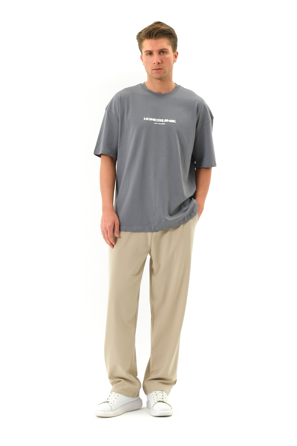 Home Baskılı Oversize T-shirt