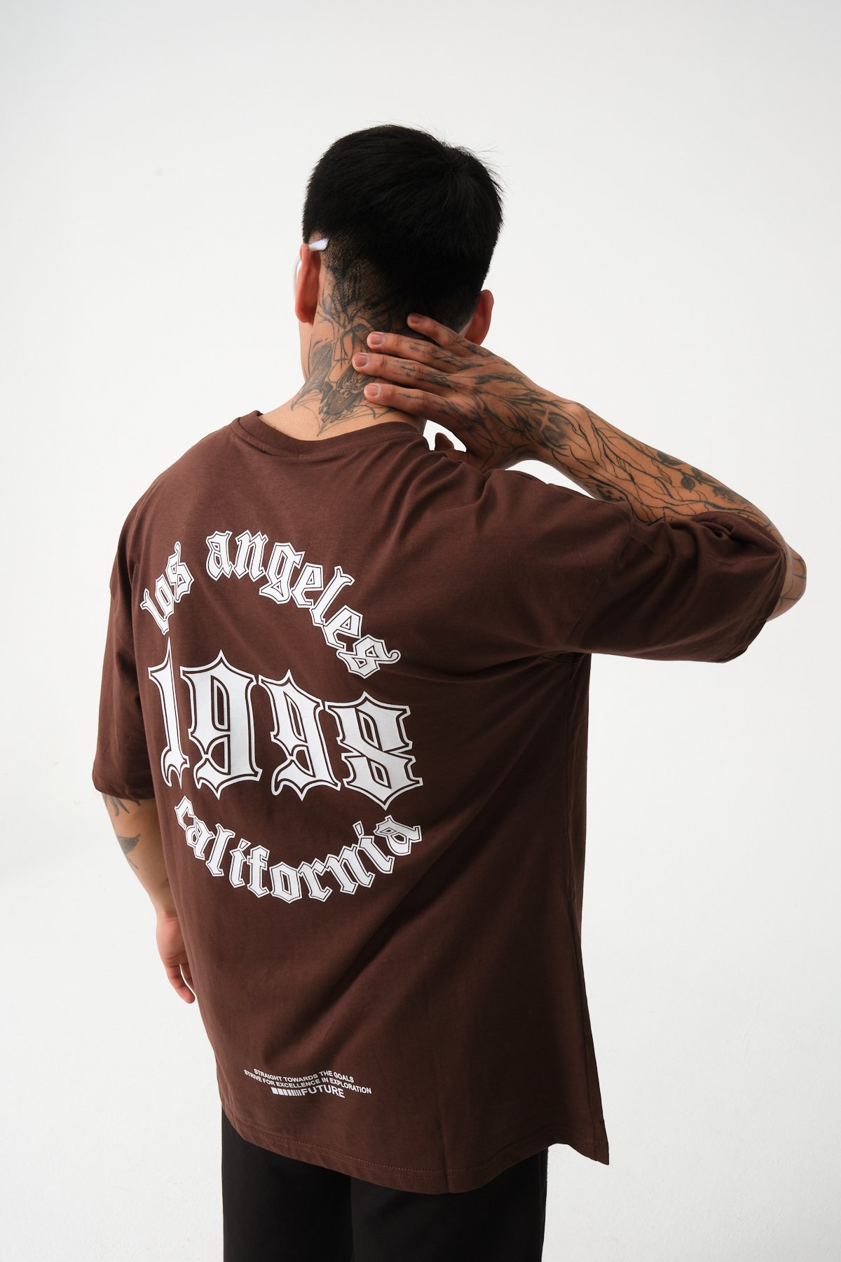 Los Angeles Baskılı Oversize T-shirt