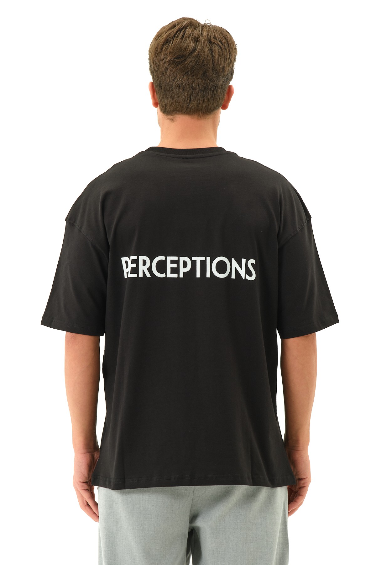 Perception Baskılı Oversize T-shirt