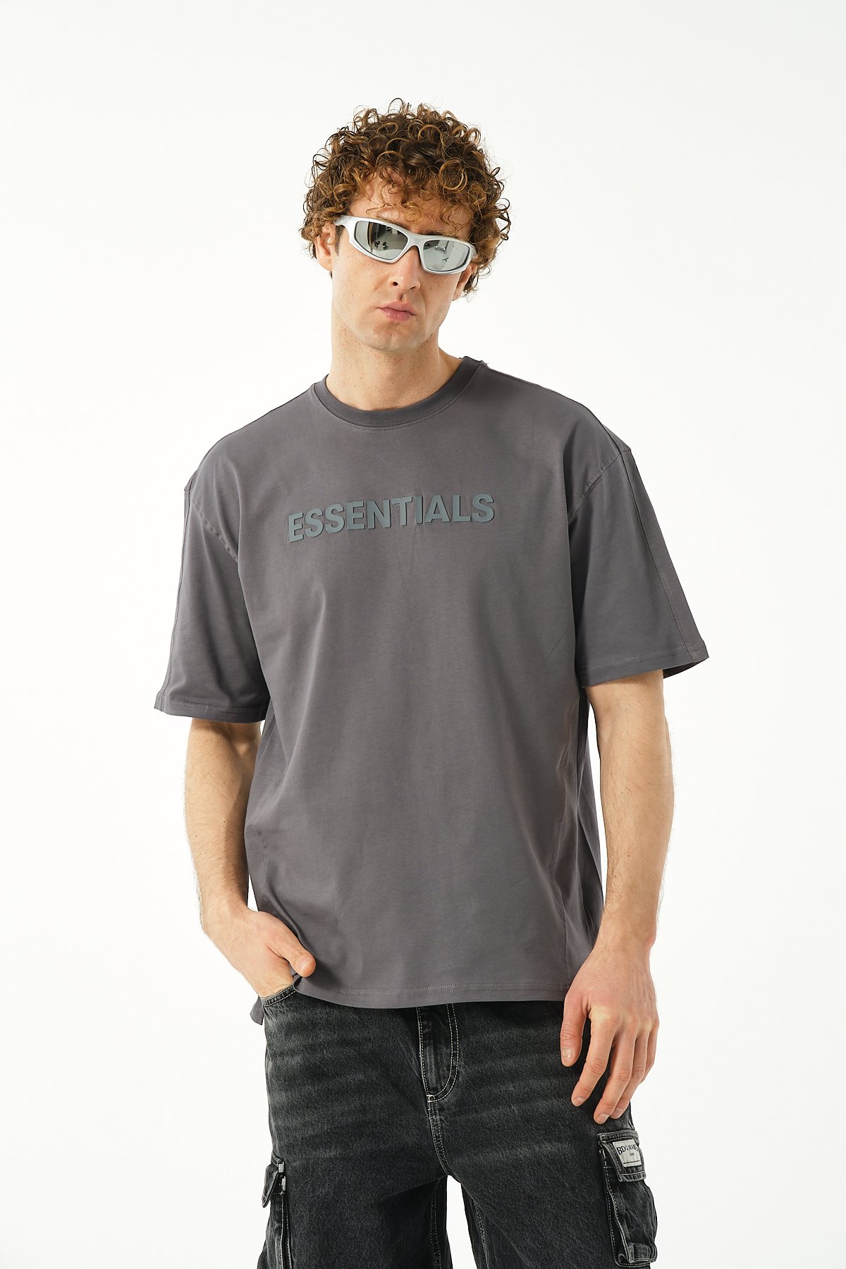 Essentials Oversize T-shirt - Füme