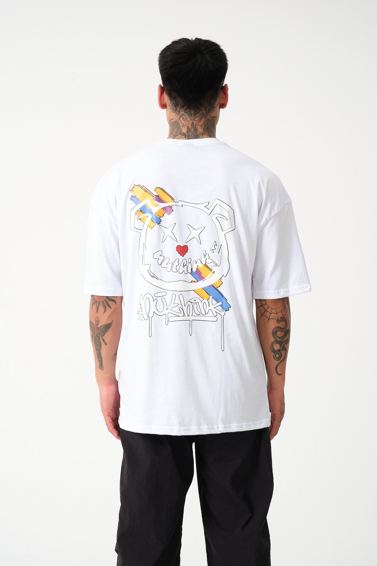 Butterfly Baskılı Oversize T-shirt