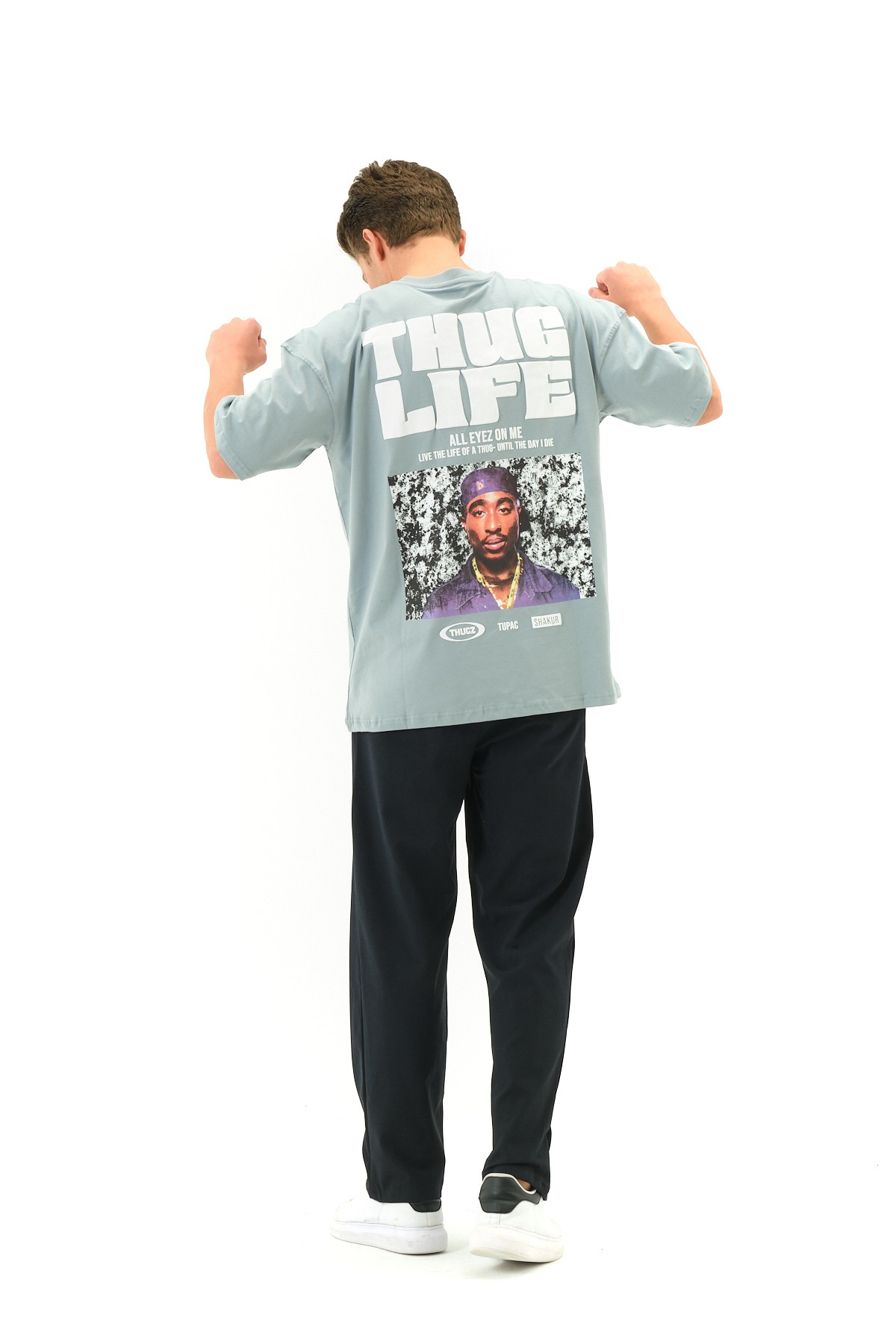 ThugLife Baskılı Oversize T-shirt