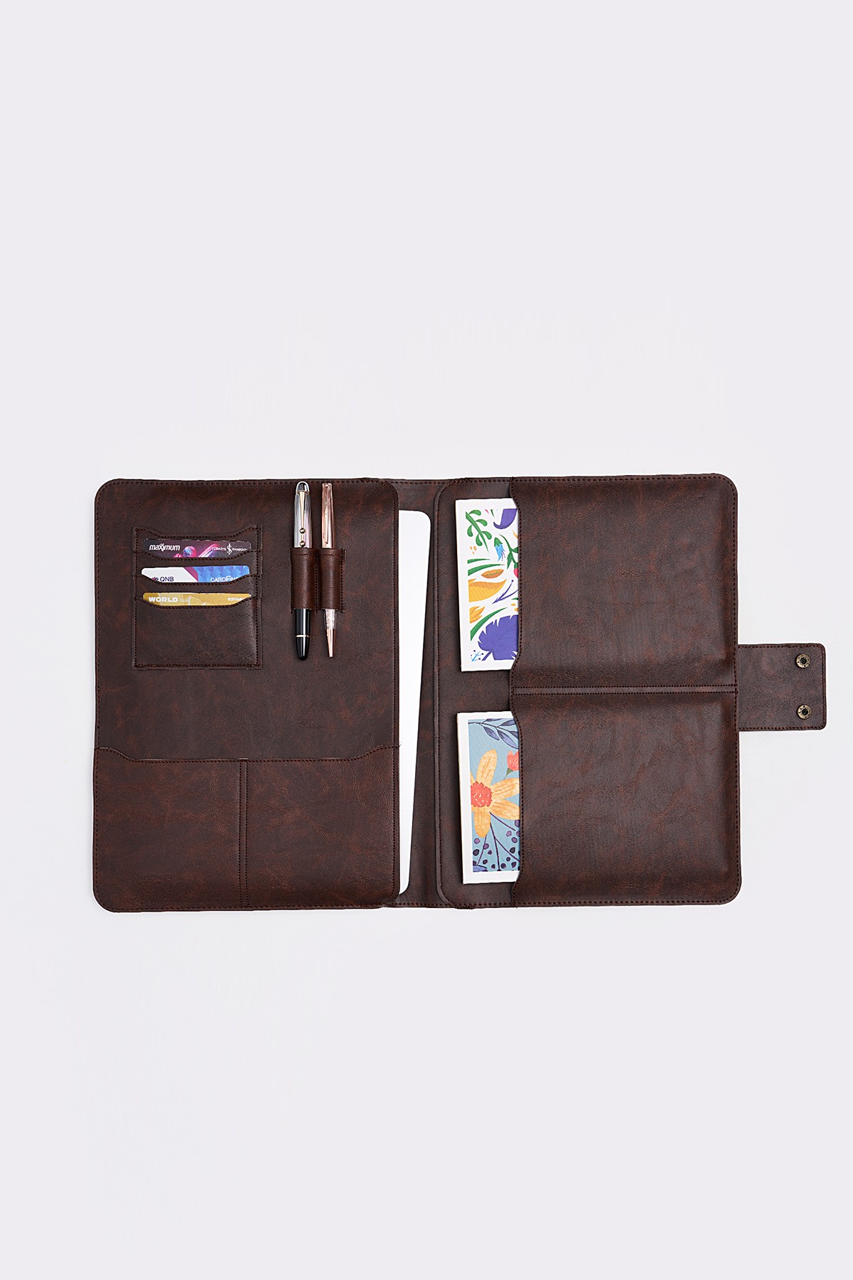 Macbook Air Pro 13-14 İnç Organizer Evrak & Laptop & Tablet Çantası - Crazy Kahve