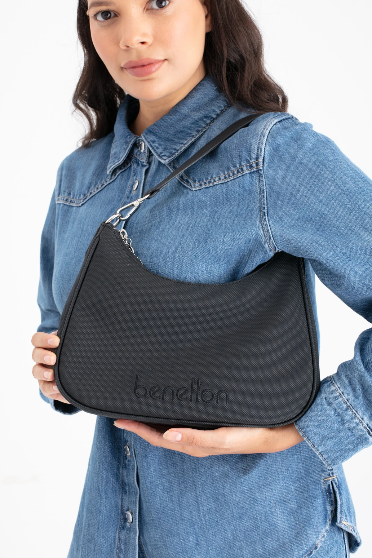 Benetton Kadın Omuz Çantası BNT_1690 - Siyah