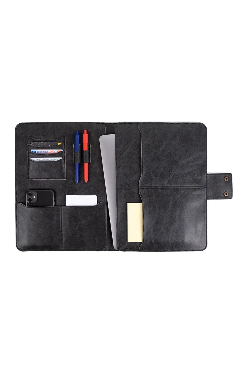 Macbook Air Pro 13-14 İnç Organizer Evrak & Laptop & Tablet Çantası - Siyah