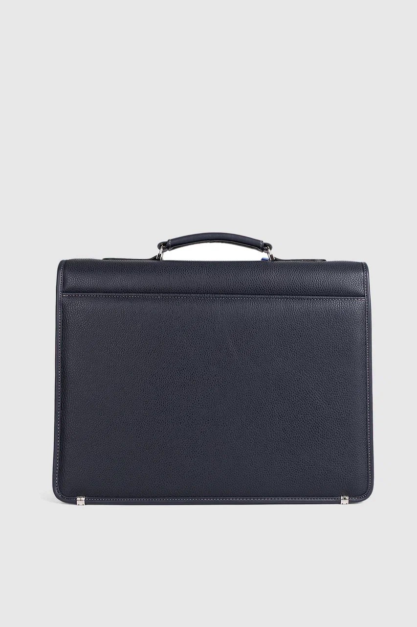 Klasik Kilitli Evrak Laptop Çantası - Lacivert