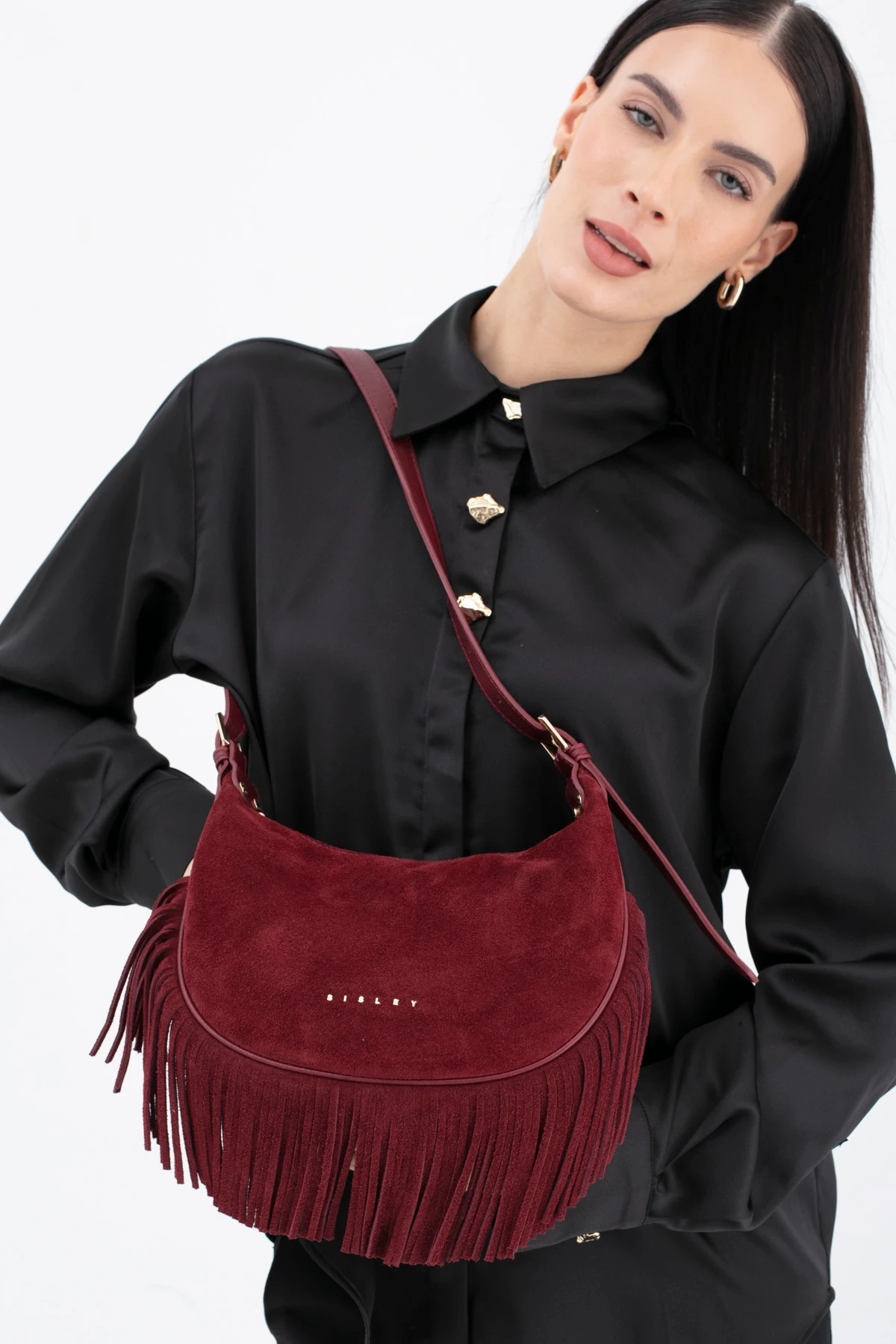 Sisley Kadın Çapraz Çanta SLY_302 - Bordo