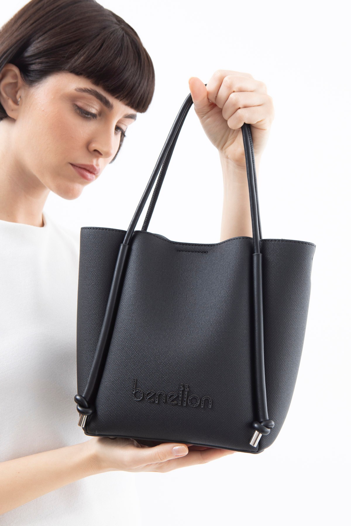 Benetton Kadın El Çantası BNT_1531 - Siyah