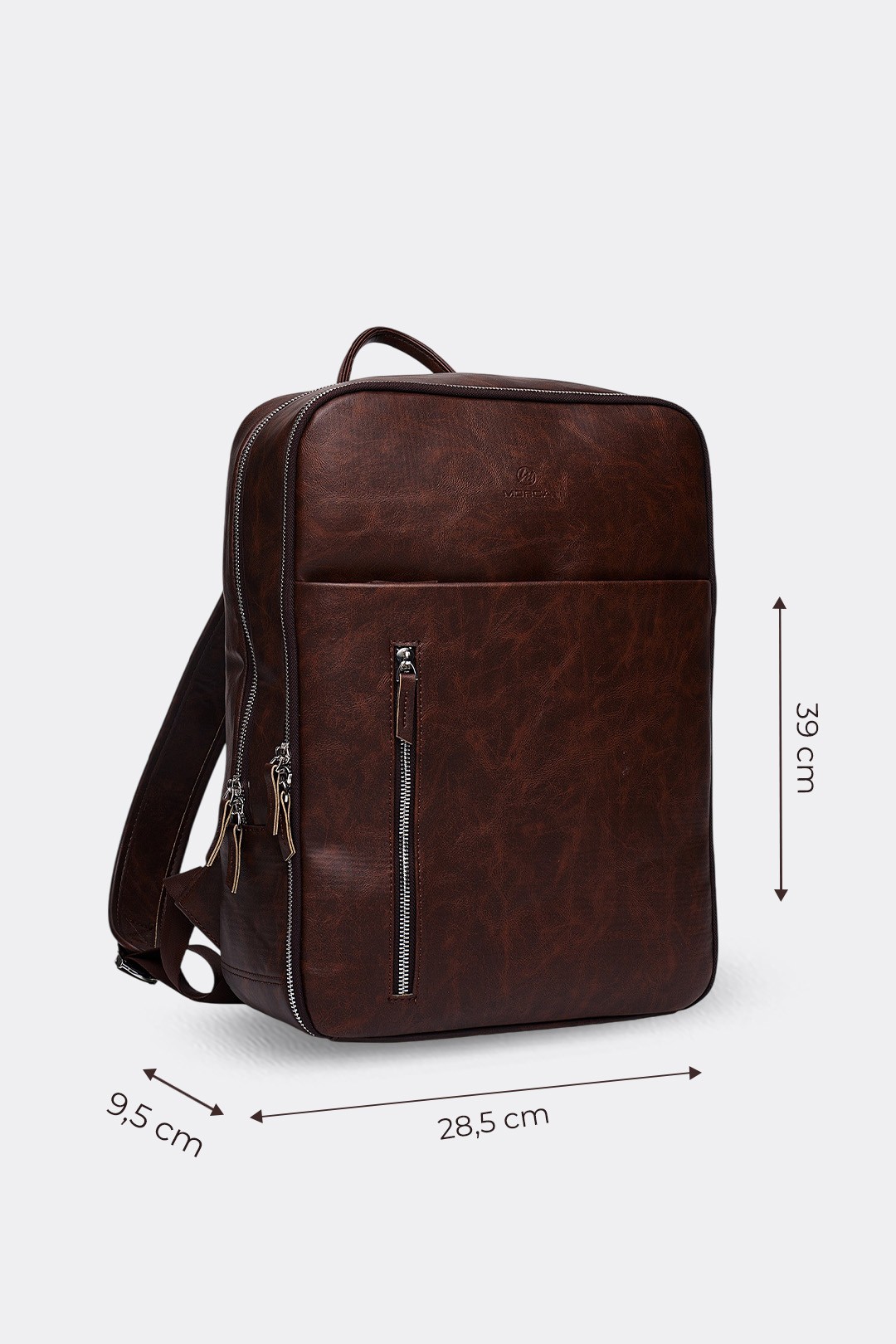 Organizer Premium Deri Sırt Laptop Çantası Unisex