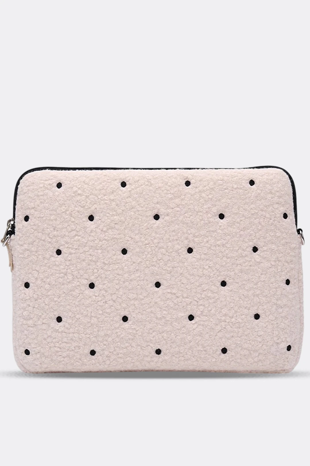 Puantiyeli Laptop Kılıfı 13" & 14" İnç Uyumlu - Bej