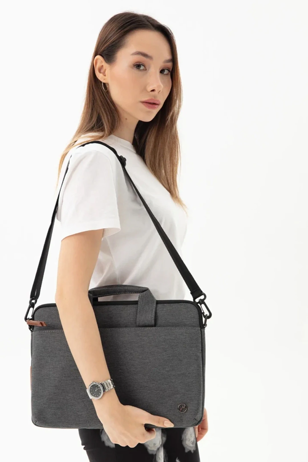 Su Geçirmez Kumaş Evrak & Laptop Çantası 13" - 14" Inç