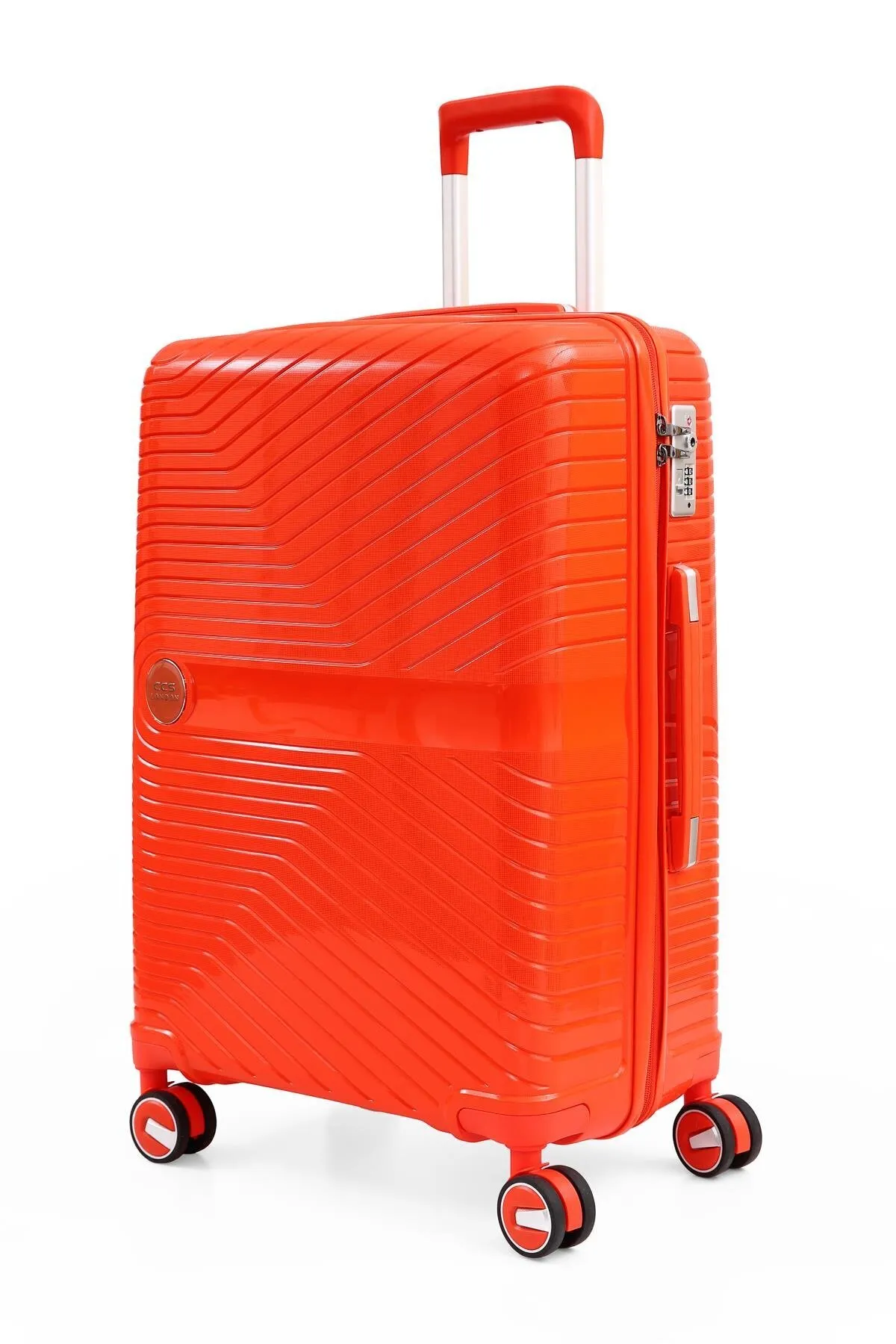 ÇÇS 5239 Polipropilen 3'lü Valiz Seti - Turuncu