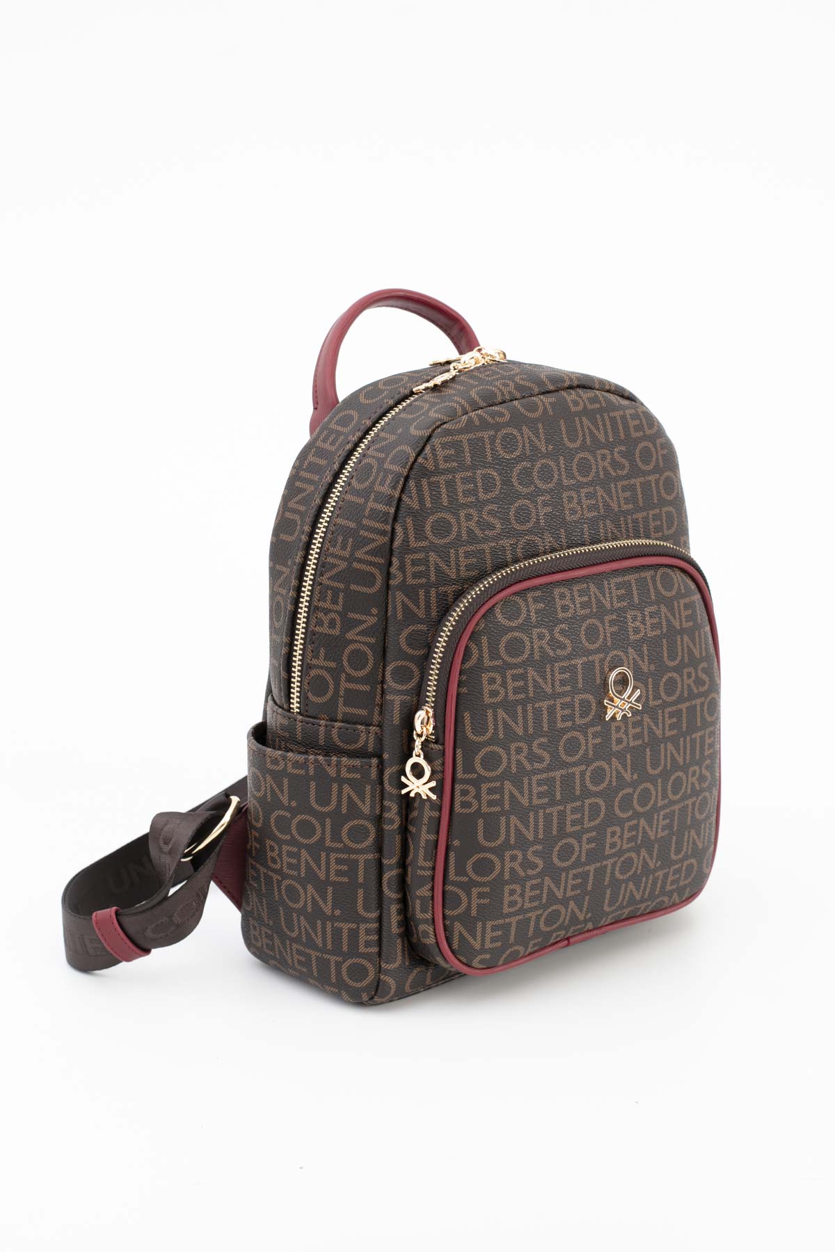 Benetton Kadın Sırt Çantası BNT_1645 - Kahve-Bordo