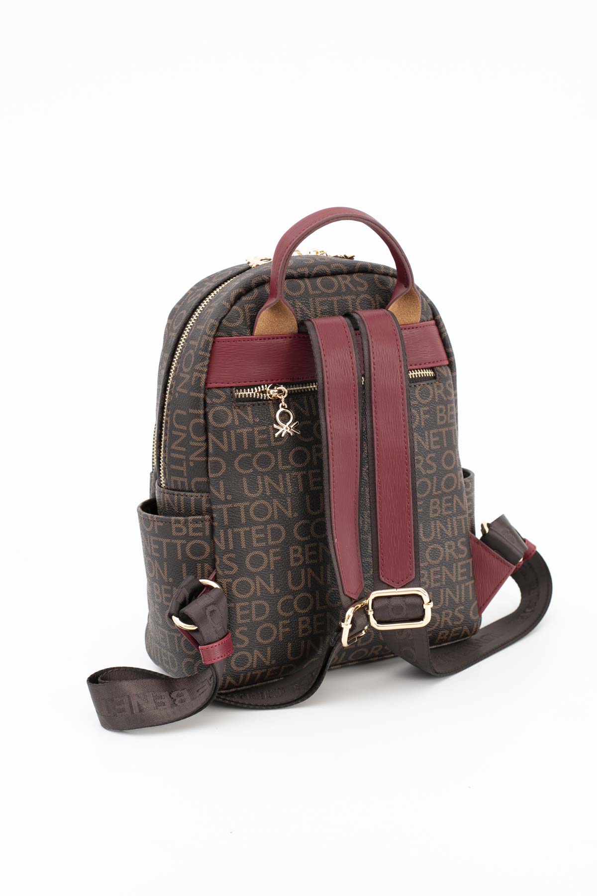 Benetton Kadın Sırt Çantası BNT_1645 - Kahve-Bordo