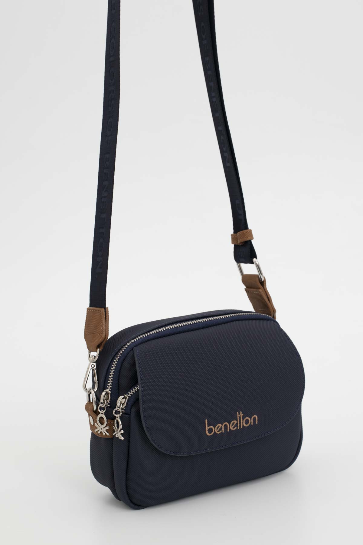 Benetton Kadın Çapraz Çanta BNT_1665 - Lacivert-Camel