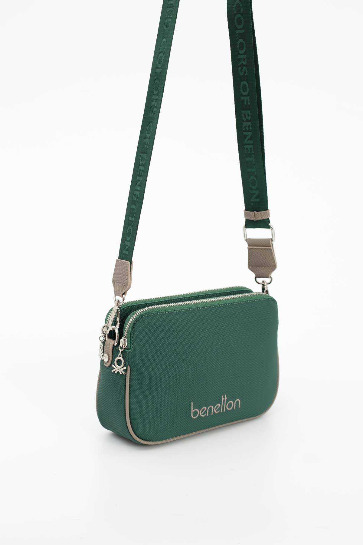 Benetton Kadın Çapraz Çanta BNT_1666 - Zümrüt-K.Taş