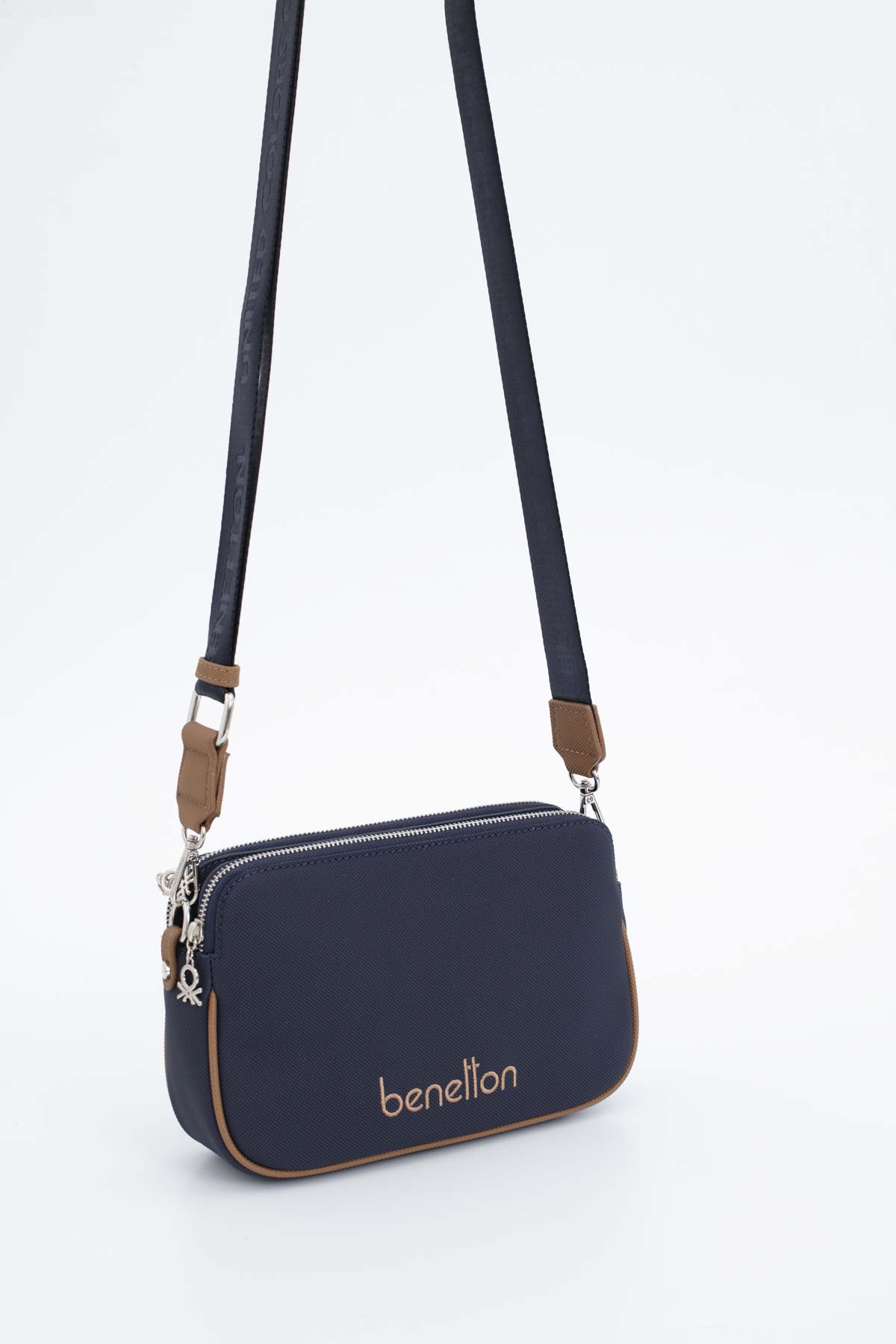 Benetton Kadın Çapraz Çanta BNT_1666 - Lacivert-Camel
