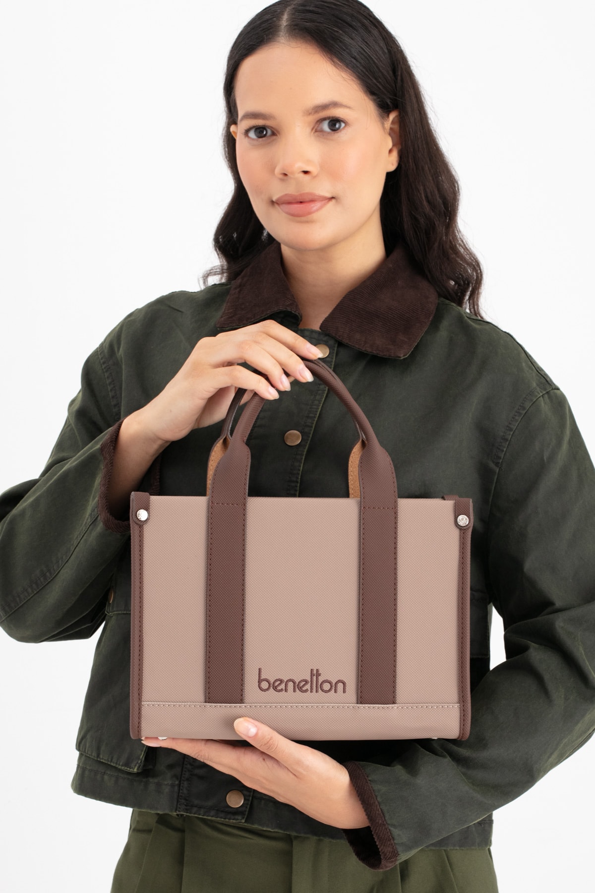Benetton Kadın El Çantası BNT_1670 - Vizon-Kahve