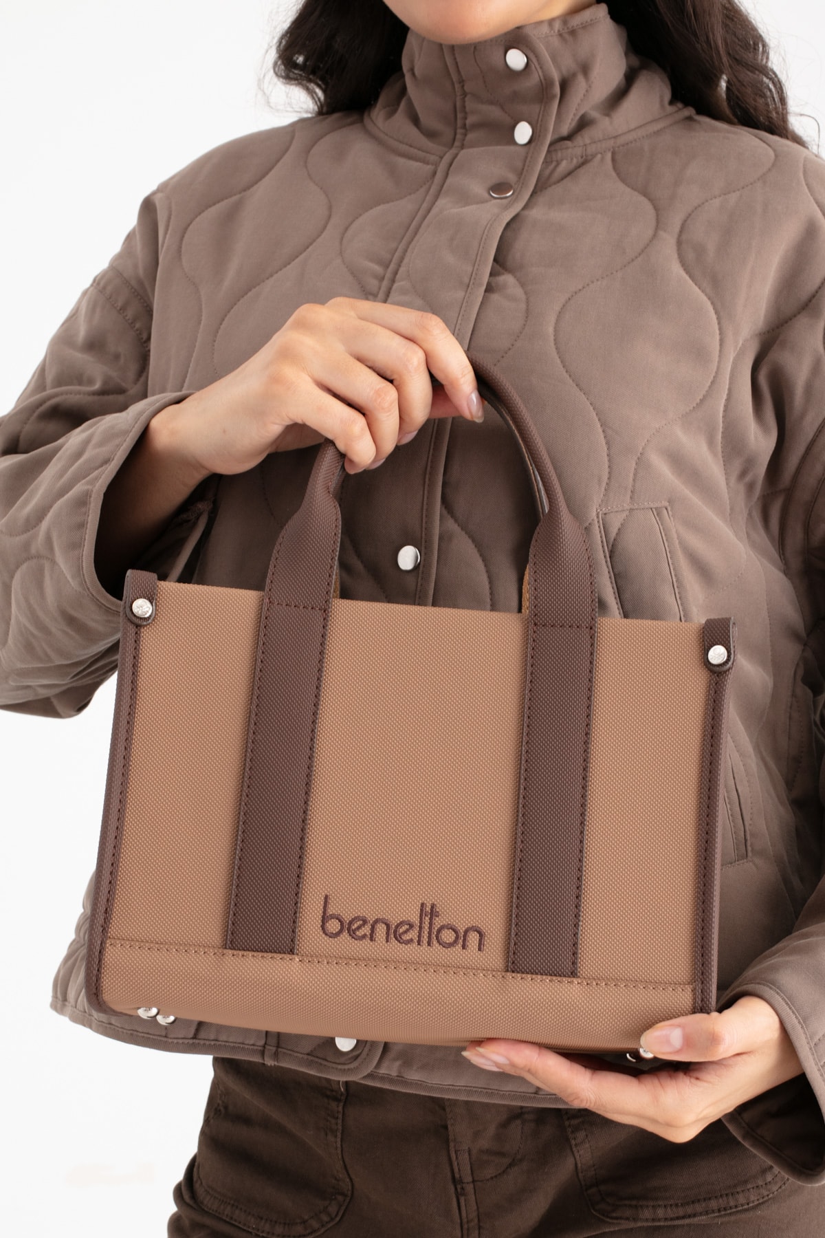 Benetton Kadın El Çantası BNT_1670 - Taba-Kahve