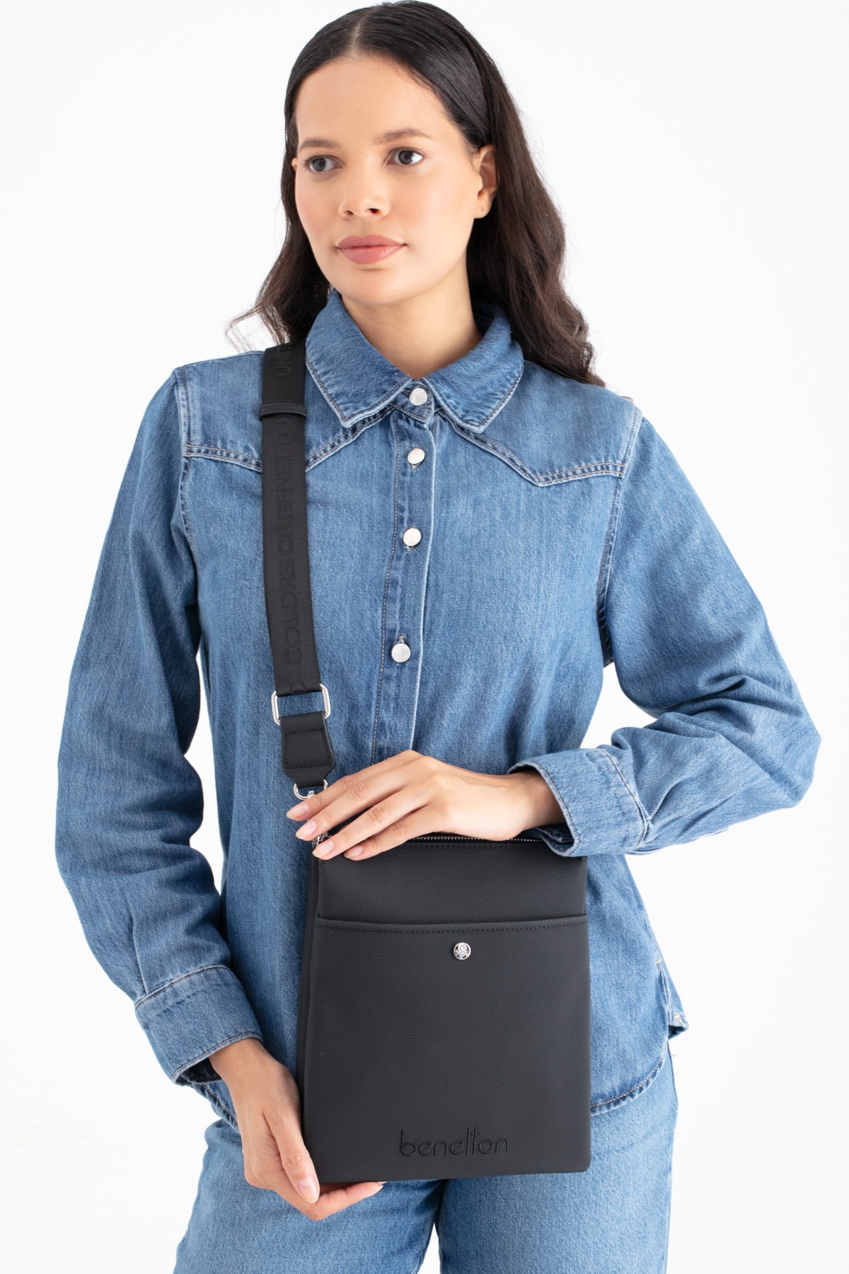 Benetton Kadın Çapraz Çanta BNT_1672 - Siyah