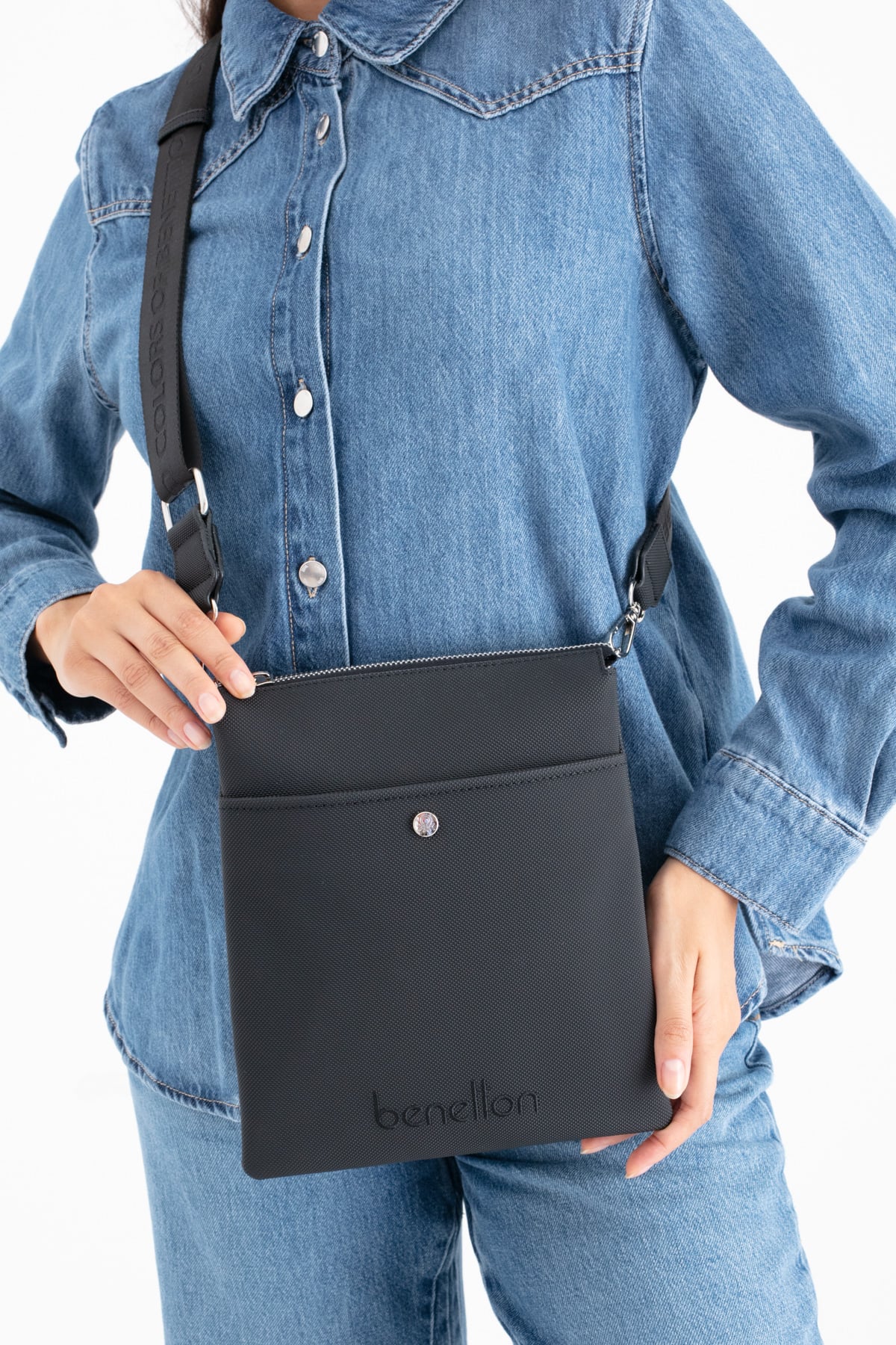 Benetton Kadın Çapraz Çanta BNT_1672 - Siyah