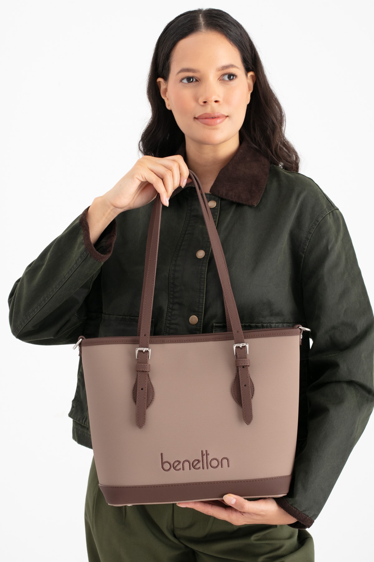 Benetton Kadın Omuz Çantası BNT_1673 - Vizon-Kahve
