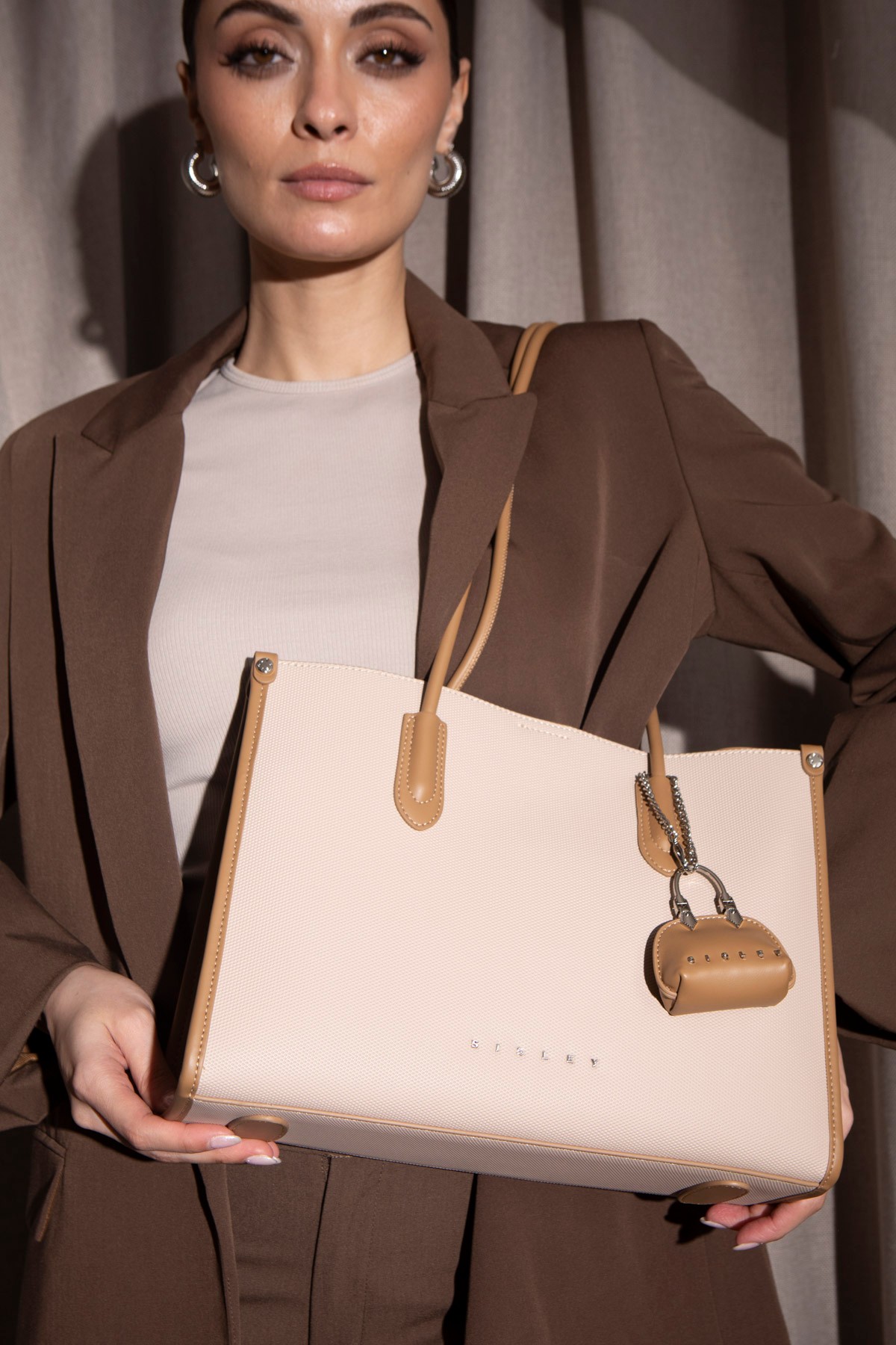 Sisley Kadın Omuz Çantası SLY_210 - Ten-Camel